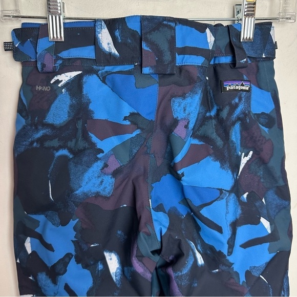 ❌SOLD❌Patagonia H2No Snow Pants Boy's Size 10/12 or Large Blue Adjustable Waist - Picture 3 of 11
